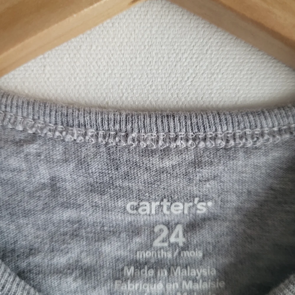 Carter's Gray Polka Dot Shirt 24 Months
